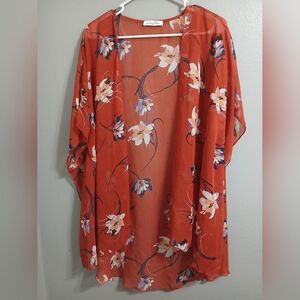 Floral Sheer Kimono‎ Cardigan